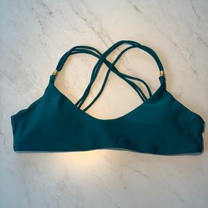 Green bikini top